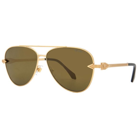 NEW VERSACE SUNGLASSES GOLD AVIATOR EYEWEAR VE2283 1002/7I VERSACE VE2283 10027I
